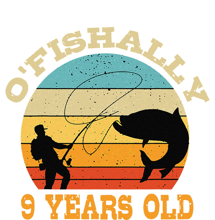 OFishally 9 Years Old Fishing Birthday Theme Party 9th Mesh Reversible Basketball Jersey Tank