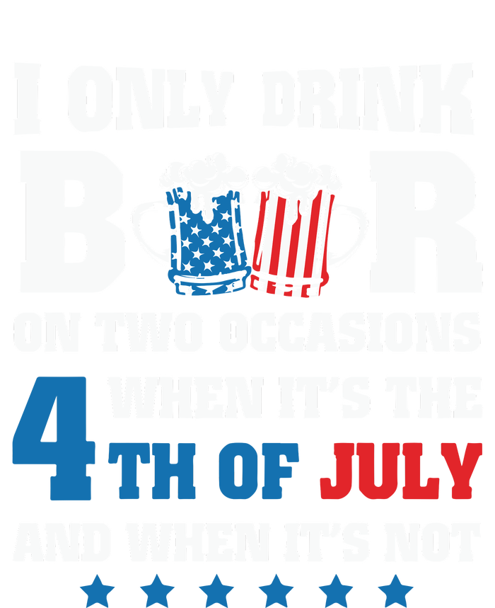 I Only Drink Beers On Two Occasions When It Is 4th Of July Kids Long Sleeve Shirt