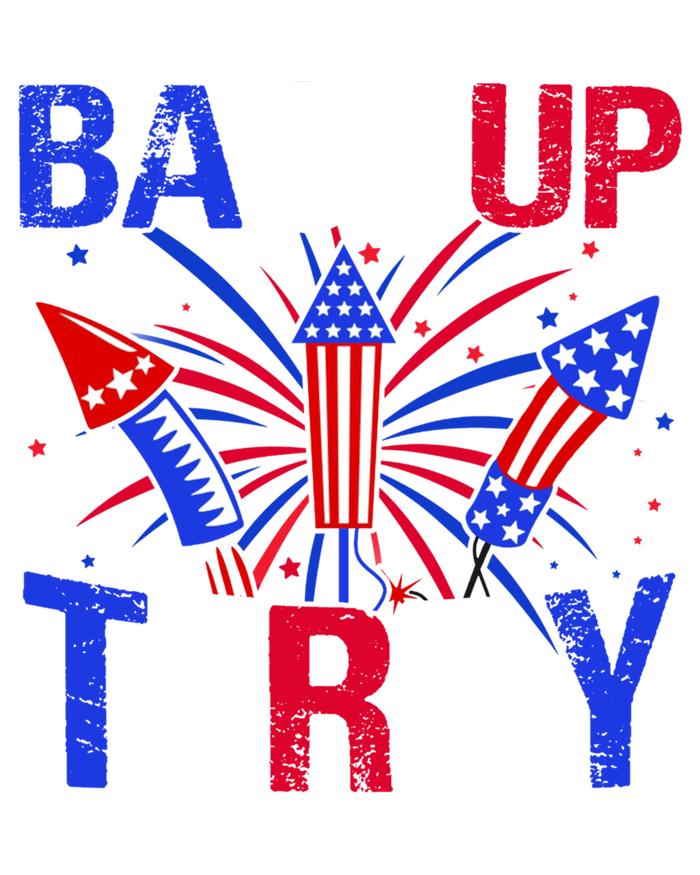 Backup Terry Put It In Reverse Funny 4th Of July Patriotic Meaningful Gift Full Zip Hoodie