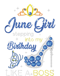 Womens June Girl Stepping Into My Birthday Gift For Gemini Womens T-Shirt