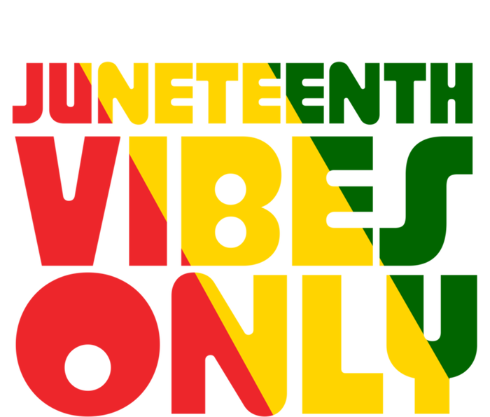 Juneteenth Vibes Only African America Flag Indepedence Day Gift Women's Racerback Tank