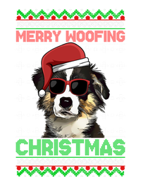 Miniature American Shepherd Dog Merry Woofing Christmas Great Gift Long Sleeve Shirt