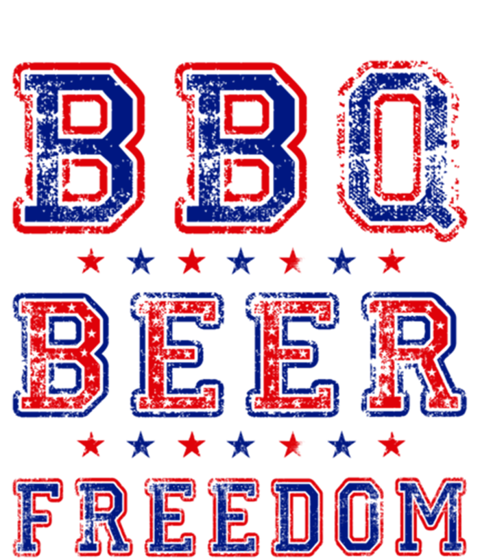 Bbq Beer Freedom Written In Red White And Blue Distressed Gift Short Acrylic Beanie