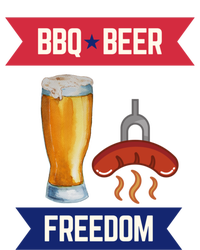 Bbq Beer And Freedom Patriotic 4th Of July Design Gift T-Shirt