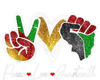 Peace Love Juneteenth Black Pride Freedom 4th Of July T-Shirt