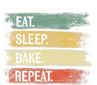 Eat Sleep Bake Repeat Pastry Chef Gifts Baker Bakery Baking Bella+Canvas Jersey Crop Tee