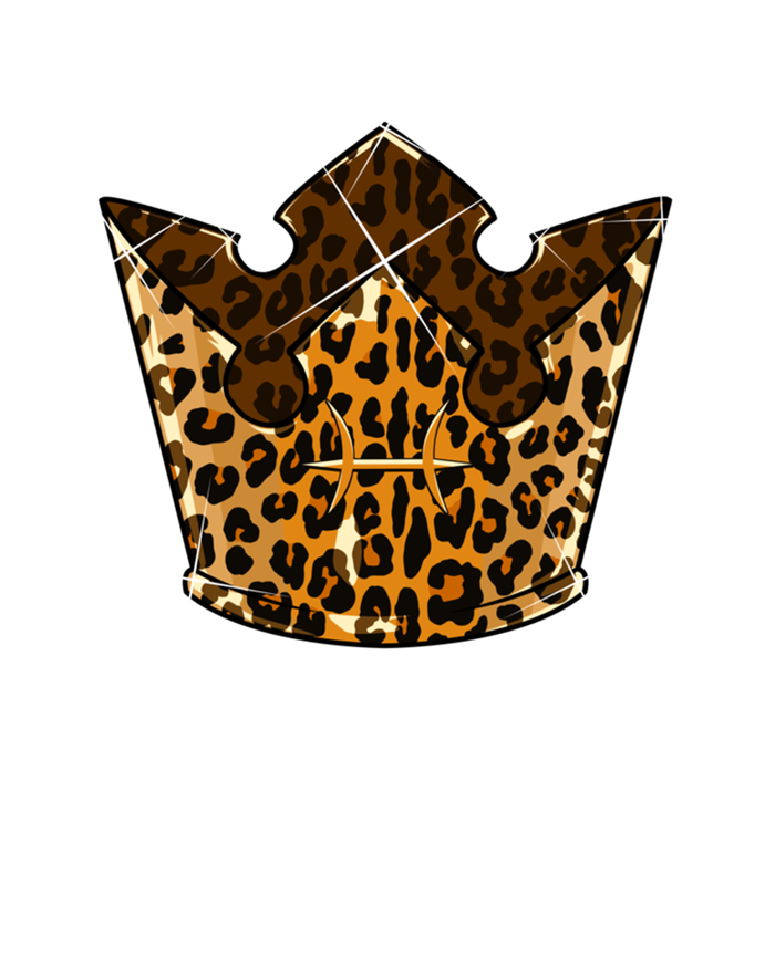 Leopard Pisces Queen Zodiac Sign With Leopard Pattern Crown Gift Mesh Reversible Basketball Jersey Tank