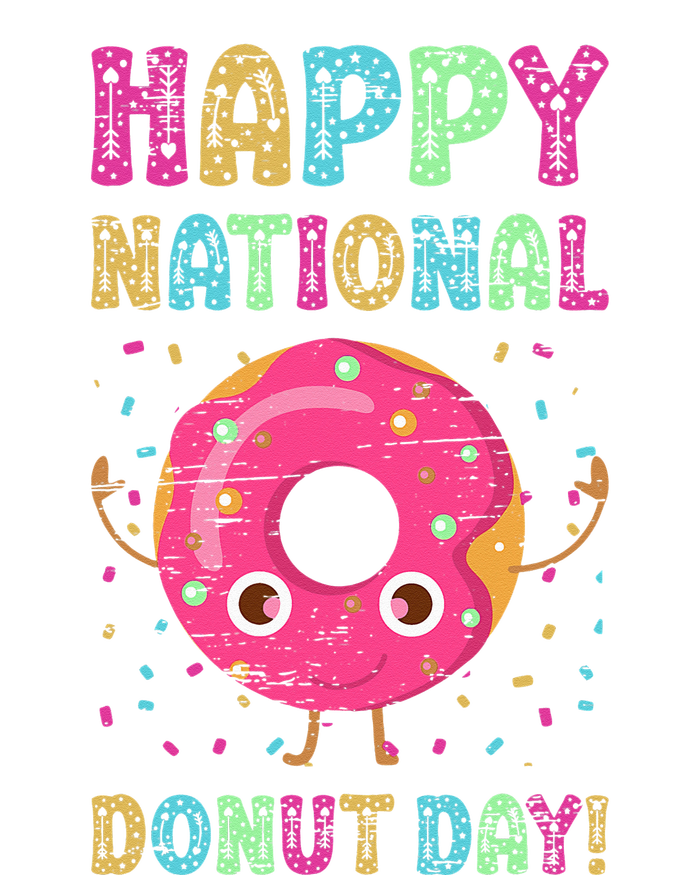 Happy National Donuts Day Baking Pastry Hole Chef Baker PosiCharge RacerMesh Polo