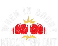 When In Doubt Knock Em Out Boxing KO Fighting Champ Toddler Long Sleeve Shirt