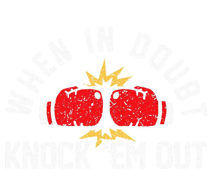 When In Doubt Knock Em Out Boxing KO Fighting Champ Toddler Long Sleeve Shirt