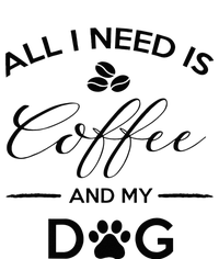 All I Need Is Coffee And My Dog Caffeine Lovers Gift Crop Fleece Hoodie