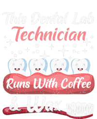 Dental Lab Technician Runs With Coffee And Wax Dental Lab Striped Beanie with Solid Band