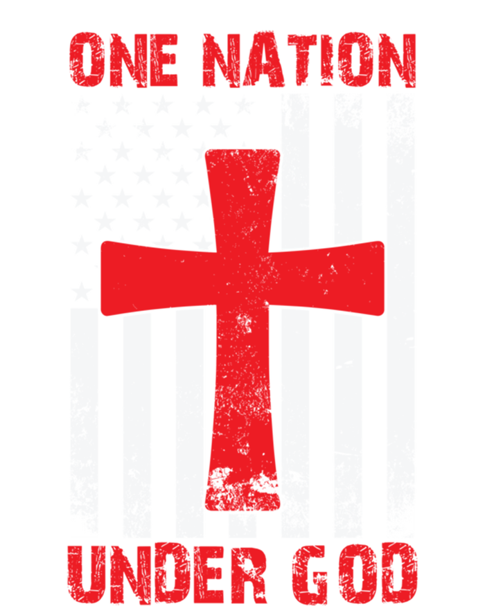 Christian American Flag One Nation Under God Gift T-Shirt