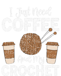 Funny Cute Crochet I Just Need Coffee And My Crochet Toddler Long Sleeve Shirt