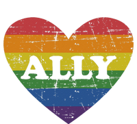 Ally Rainbow Flag Heart For LGBT Gay And Lesbian Support Short Acrylic Beanie