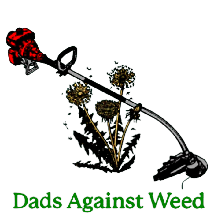 Dads Against Weed Funny Gardening Lawn Mowing Fathers T-Shirt