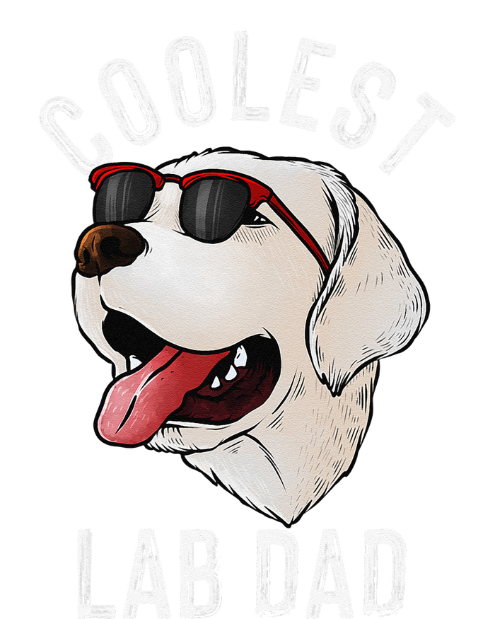 Funny Coolest Lab Dad Gift For White Labrador Dog Lover Mousepad