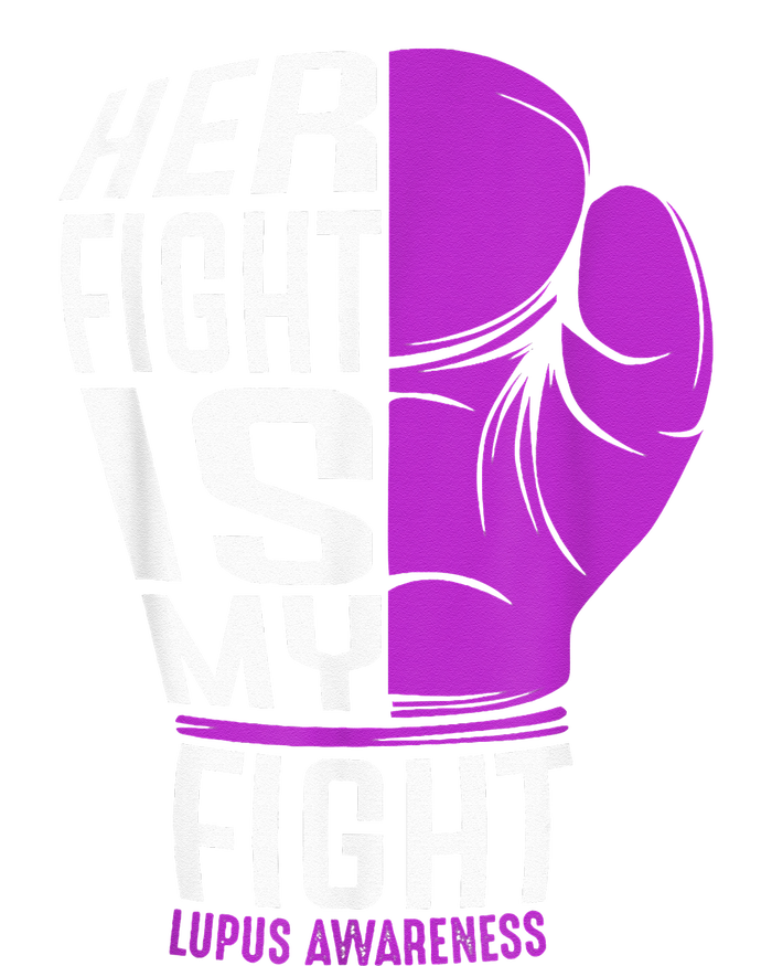 Her Fight Is My Fight SLE Lupus Awareness Purple Boxing Toddler T-Shirt