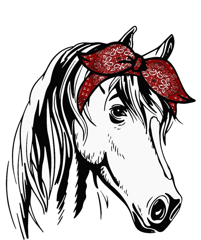 Horse Bandana For Equestrian Horseback Riding Horse Lover T-Shirt