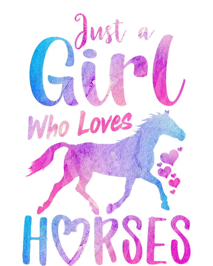 Just A Girl Who Loves Horses Riding Cute Horse Tall Sweatshirt