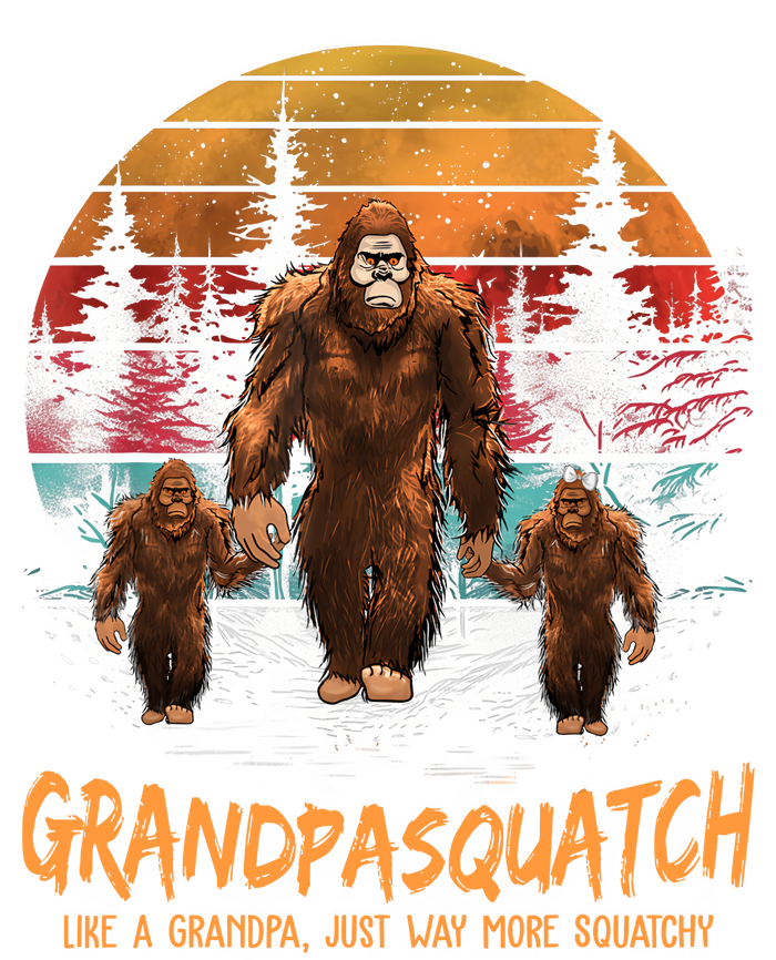 Grandpasquatch Like A Grandpa Just Way More Squatchy Retro Insulated Varsity Jacket