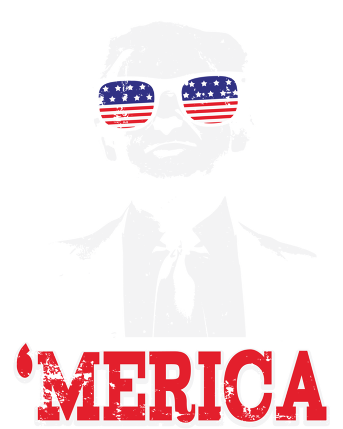 Merica Funny American Flag Trump 2020 Gift Kids Long Sleeve Shirt