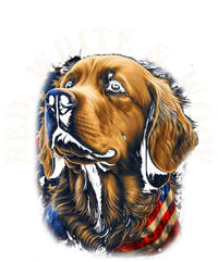 Red White And Woof Patriotic Golden Retriever Lover July 4th Gift T-Shirt