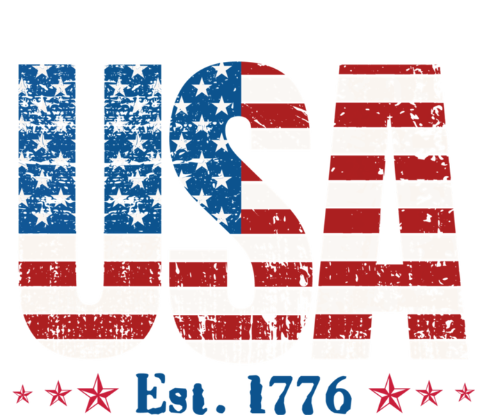 Est 1776 USA Patriotic American Flag Bumper Sticker