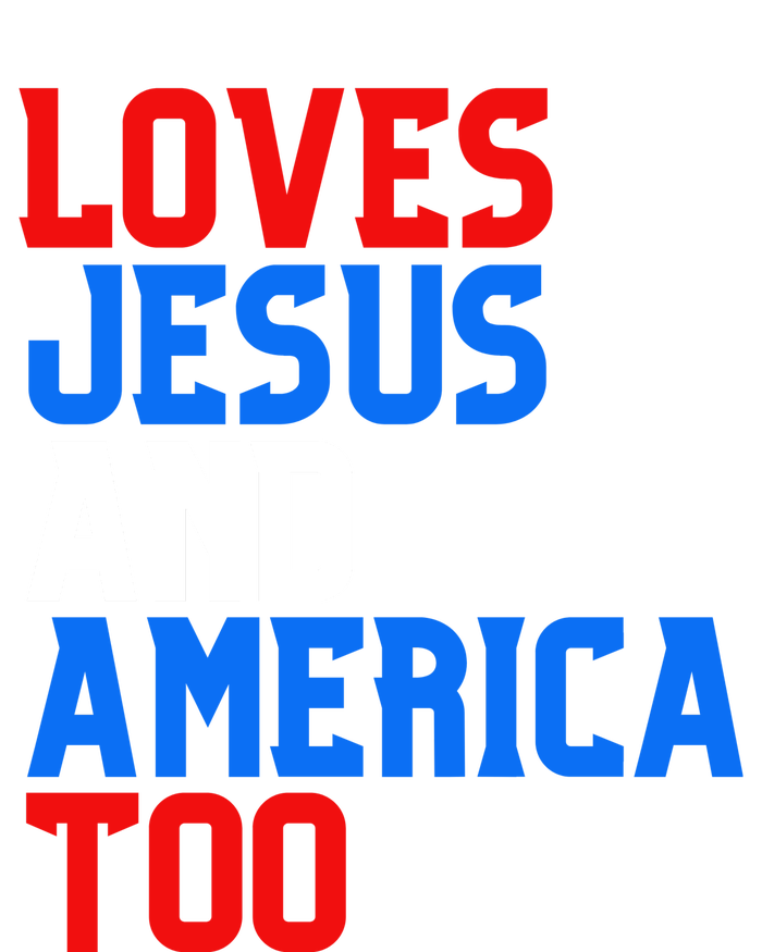 Loves Jesus And America Too 4th Of July Mousepad