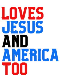 Loves Jesus And America Too 4th Of July PosiCharge Competitor Tank