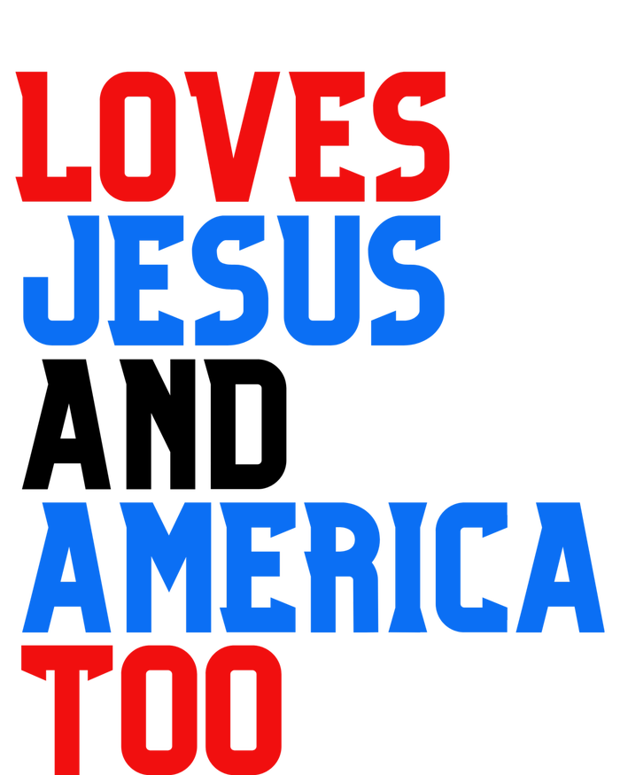 Loves Jesus And America Too 4th Of July PosiCharge Competitor Tank