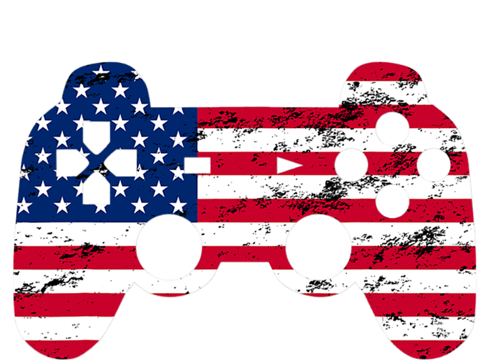 Gamer 4th Of July American Flag Video Game Teens Meaningful Gift T-Shirt