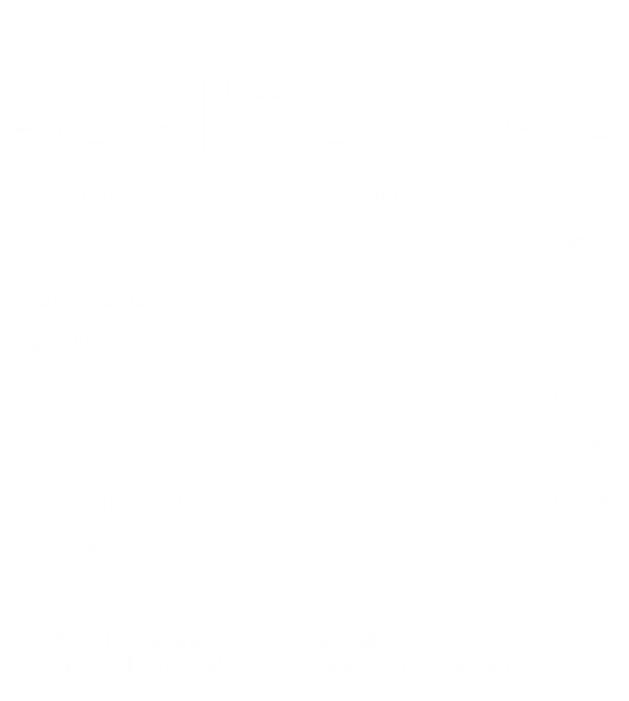 Sagittarius Nutrition Facts Labels Birthday Gift Softstyle Adult Sport Polo