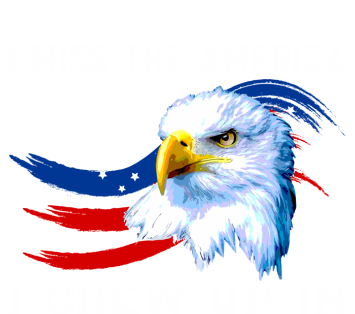 American Flag And Eagle I Miss The America I Grew Up In Gift Women's Racerback Tank