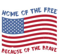 American Flag Home Of The Free Because Of The Brave Cute Gift Sustainable Beanie