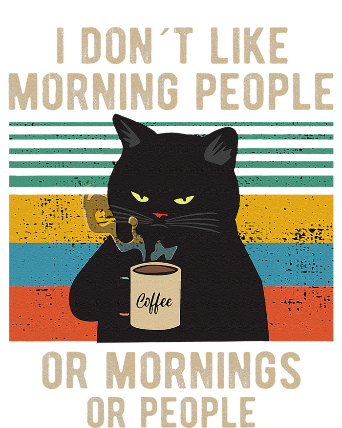 I Hate Morning People And Mornings And People Coffee Cat Kids Hoodie