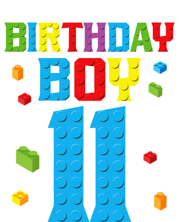 Master Builder 11th Birthday 11 Year Building Bricks T-Shirt