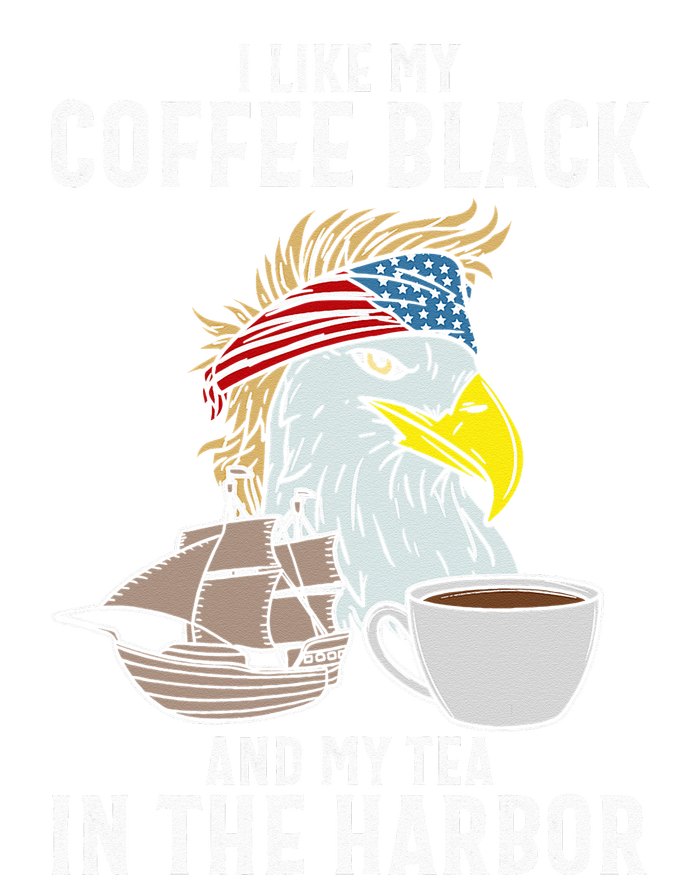 I Like My Coffee Black And My Tea In The Harbor Patriotic Mesh Reversible Basketball Jersey Tank