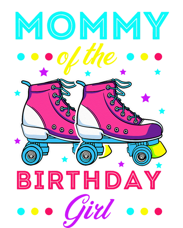 Mommy of the Birthday Roller Skates Bday Skating Theme Womens Cotton Relaxed Long Sleeve T-Shirt