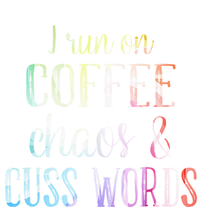 I Run On Coffee Chaos And Cuss Words Hooded Wearable Blanket