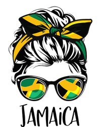 Jamaica  Messy Bun Jamaican Flag Jamaican Cooling Performance Crew T-Shirt