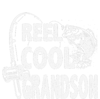 Vintage Reel Cool Grandson Birthday Fishing Flat Bill Trucker Hat