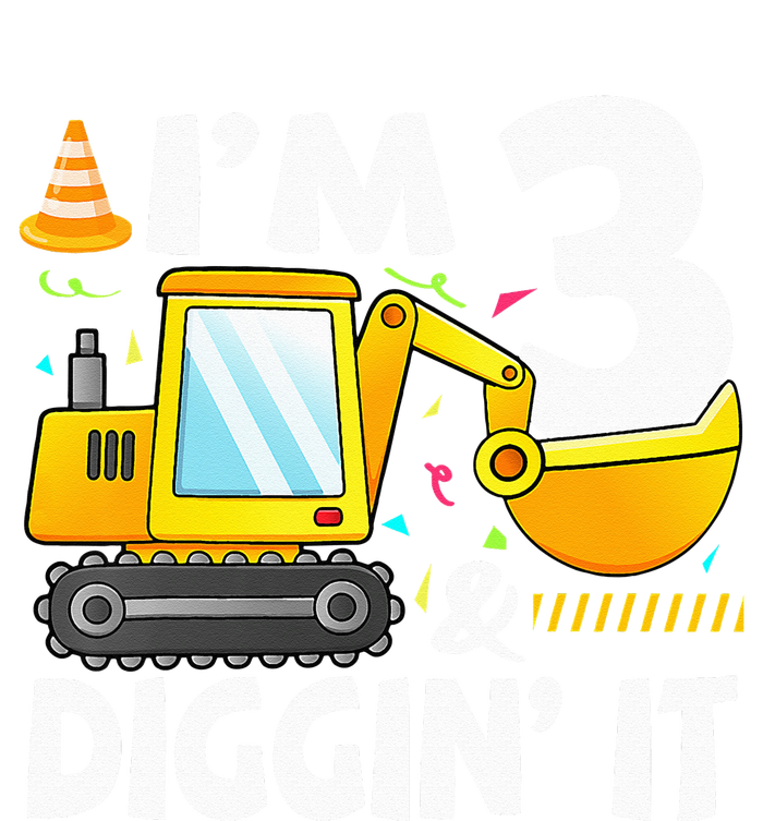 Construction Truck 3rd Birthday 3 Three Excavator Digger Legacy Cool Fit Booney Bucket Hat