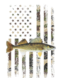 Walleye Camo American Flag Fishing Walleye Tank Top