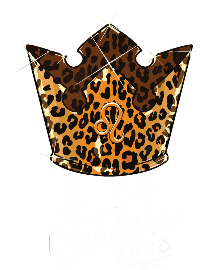 Leopard Leo Queen Zodiac Sign With Leopard Pattern Crown Hoodie