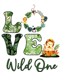 Wild One Wreath 1st Birthday Safari Animal Themed Ceramic Star Ornament