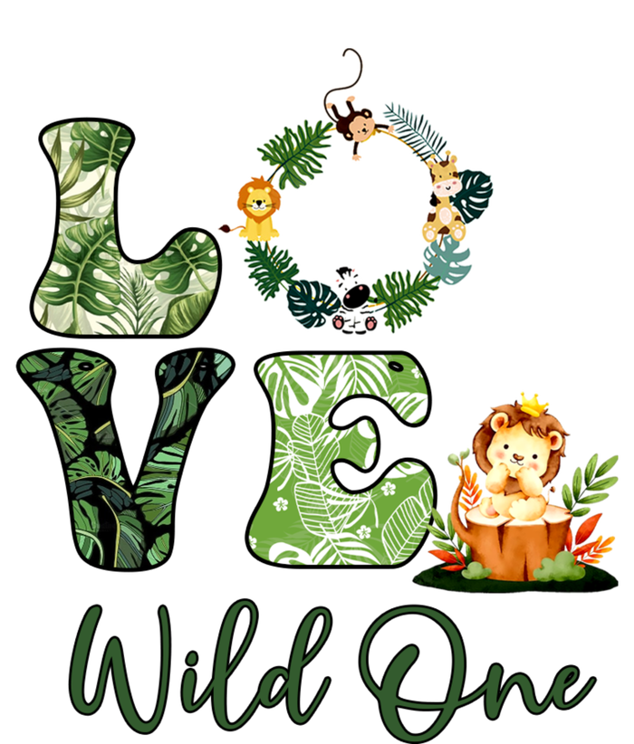 Wild One Wreath 1st Birthday Safari Animal Themed Ceramic Star Ornament