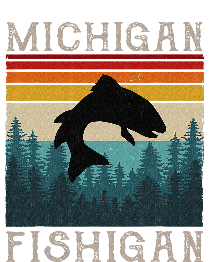 Vintage Fishing Michigan Pun Michigan Fishigan T-Shirt