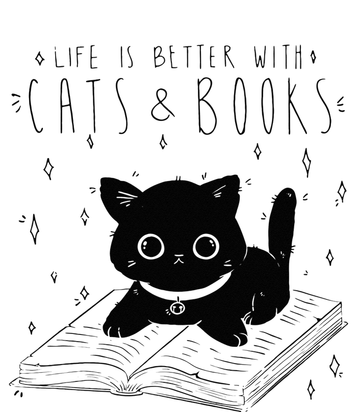 Life is better with Cats & Books Lover Book Nerd Librarian Coffee Mug