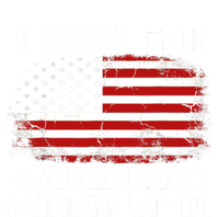 I Miss The America I Grew Up In American Flag Vintage Gift Sustainable Beanie